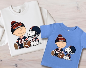 Chicago Football Family Match Shirt or Sweatshirt, Vintage Game Day Tee, Retro Football Lover Sweatshirt, Cute City Football Shirt