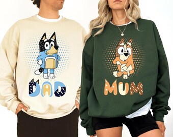 Mom and Dad Matching Sweatshirt, Mom and Dad Shirt, Birthday Party Shirt, Family Era Sweatshirt