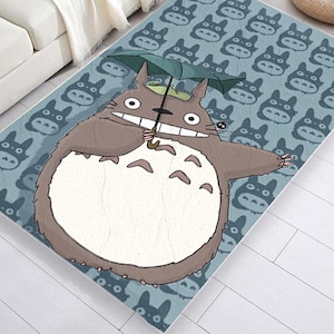 Totoro-matta: Japansk anime-dekor i polyester