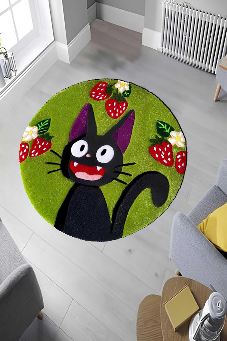 Tappeto Ghibli Totoro: decorazione in poliestere ispirata agli anime giapponesi. DESIGN 7