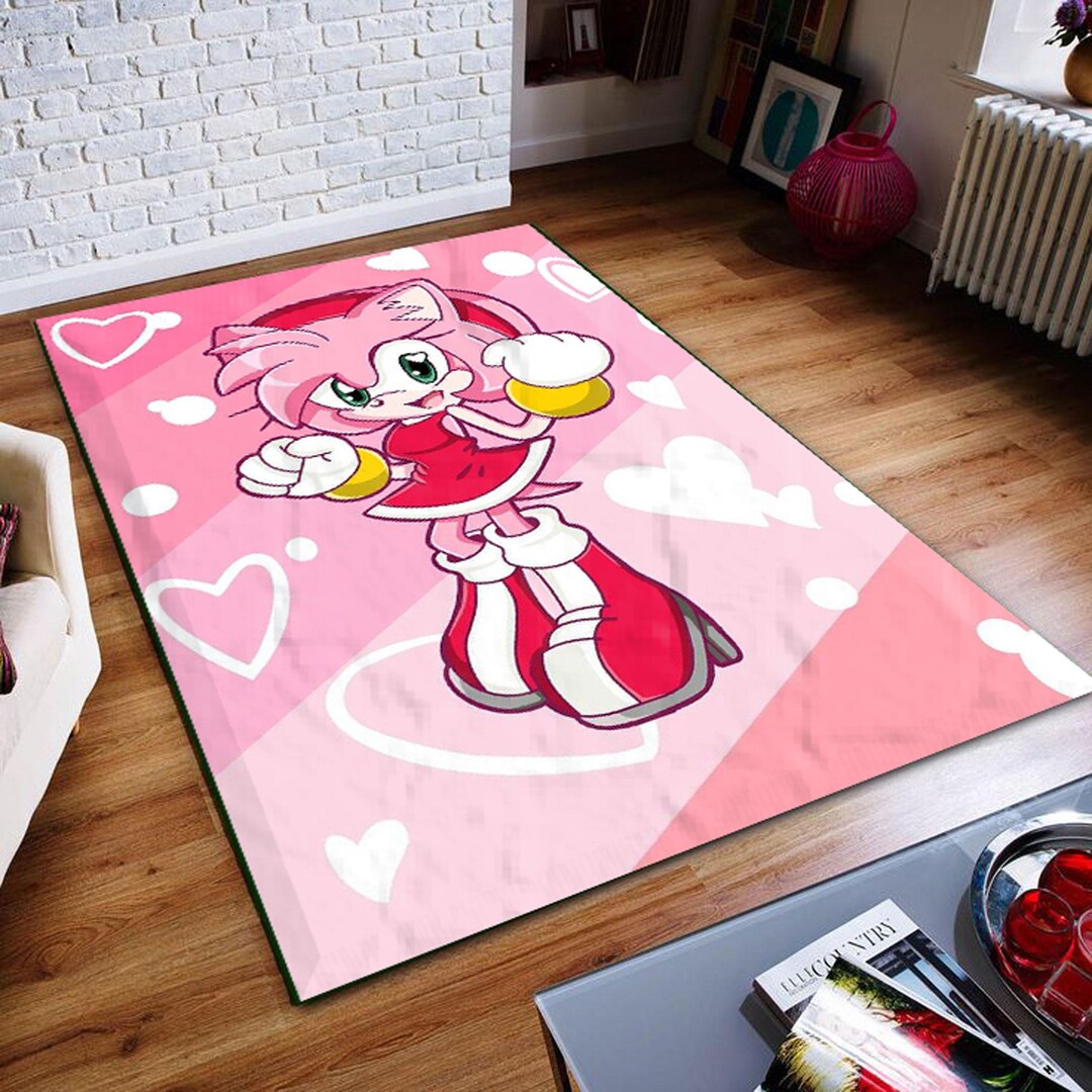 Amy Rose Rug: Sonic the Hedgehog Polyester Rug - Etsy
