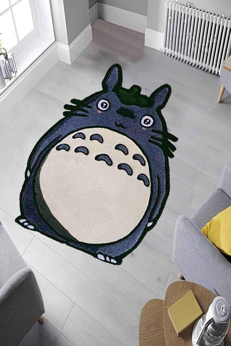 Tappeto Ghibli Totoro: decorazione in poliestere ispirata agli anime giapponesi. immagine 2