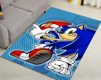 Alfombra de Sonic the Hedgehog: Alfombra de poliéster para sala de juegos