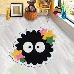 Tappeto Ghibli Totoro: decorazione in poliestere ispirata agli anime giapponesi. DESIGN 8
