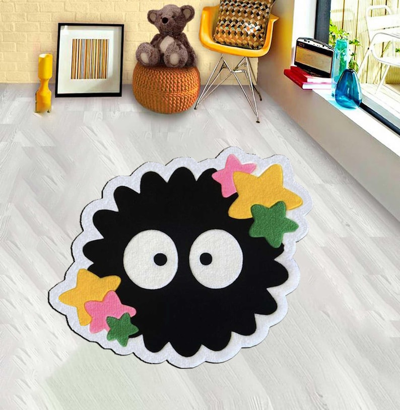 Tappeto Ghibli Totoro: decorazione in poliestere ispirata agli anime giapponesi. DESIGN 8