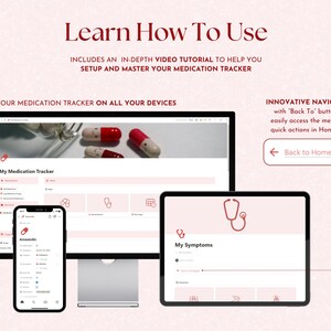 medical tracker, medication log, medication organizer, medication tracker, symptom tracker, medicine tracker, daily medication log, supplement tracker, notion template, notion, notion templates, notion planner, notion dashboard
