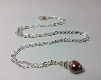 Brown Pearl Bridesmaid Necklace