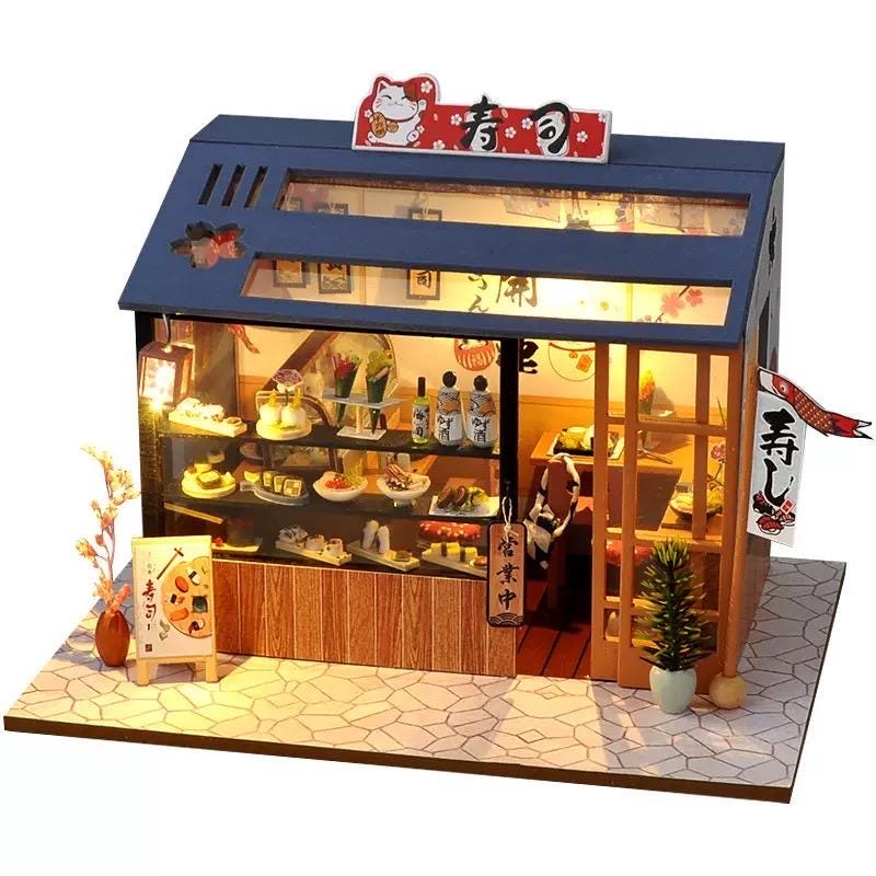 Kit Casa Bambole In Miniatura Billy - Negozio Giapponese Dolci, Fai Da Te, Nuovo - Foto 2