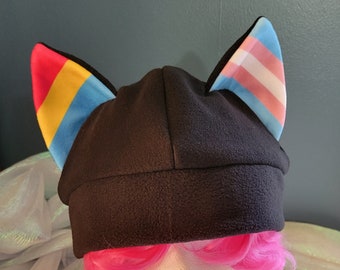 Full-size Mix en Match Cat Ear Fleece Pride Hat - Meer vlaggen in aanbieding