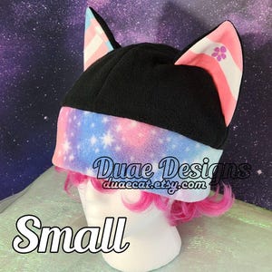 Small Sweet Stars Mix and Match Cat Ear Fleece Pride Hat - More Flags In Listing