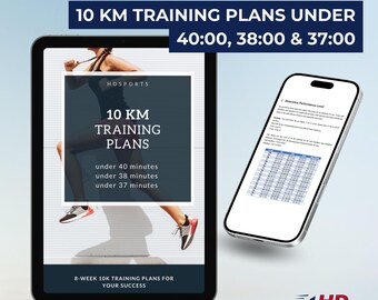 Atteignez un 10 km en moins de 40 minutes | Plan d'entraînement numérique de 40, 38 et 37 minutes