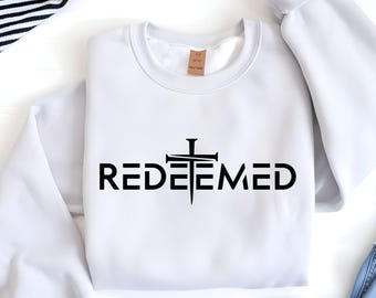 Redeemed - Christianity - Faith - Inspirational - DTF | Ready to Press | Heat Press Transfer