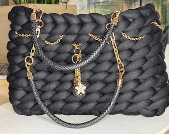 Chunky knit bag “Diva Rich”