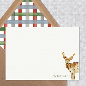 Aquarel hert | Kerstpapier | Gepersonaliseerde gastvrouw cadeau | Kousvuller Vrouw | Kousvuller, moeder