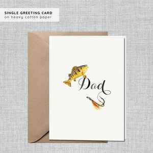 Tarjeta del Día del Padre Pesca de Trucha / Tarjeta del Día del Padre Pescador / Tarjeta del Día del Padre Papá / Tarjeta del Día del Padre Padre