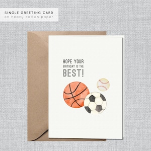 Tarjeta de cumpleaños de niño / Tarjeta de cumpleaños de niño / Tarjeta de cumpleaños de nieto / Tarjeta de cumpleaños de béisbol / Tarjeta deportiva / Tarjeta de jugador de fútbol / Tarjeta de jugador de béisbol