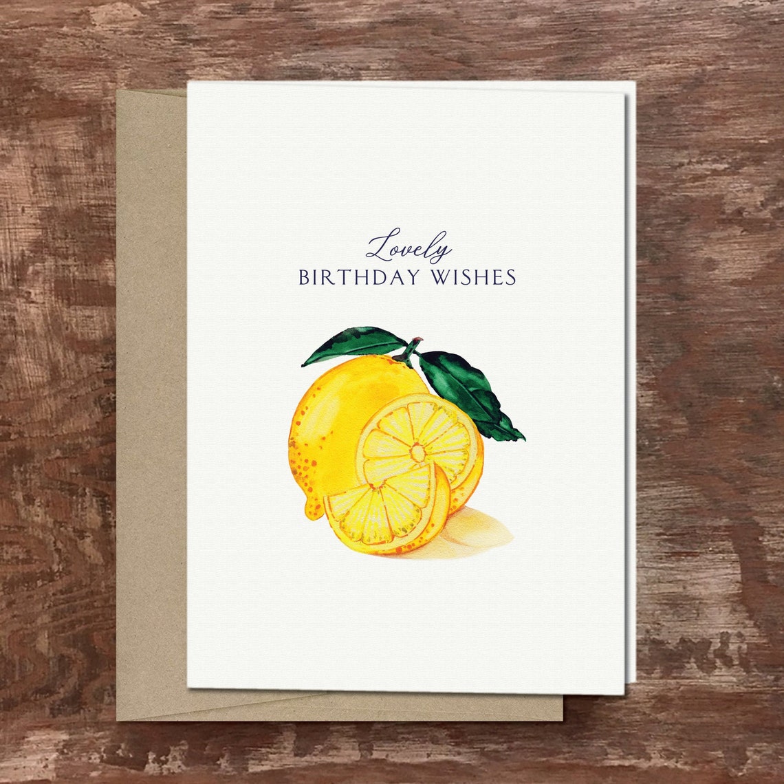 Lemons Birthday Card Lemon Greeting Card | Etsy