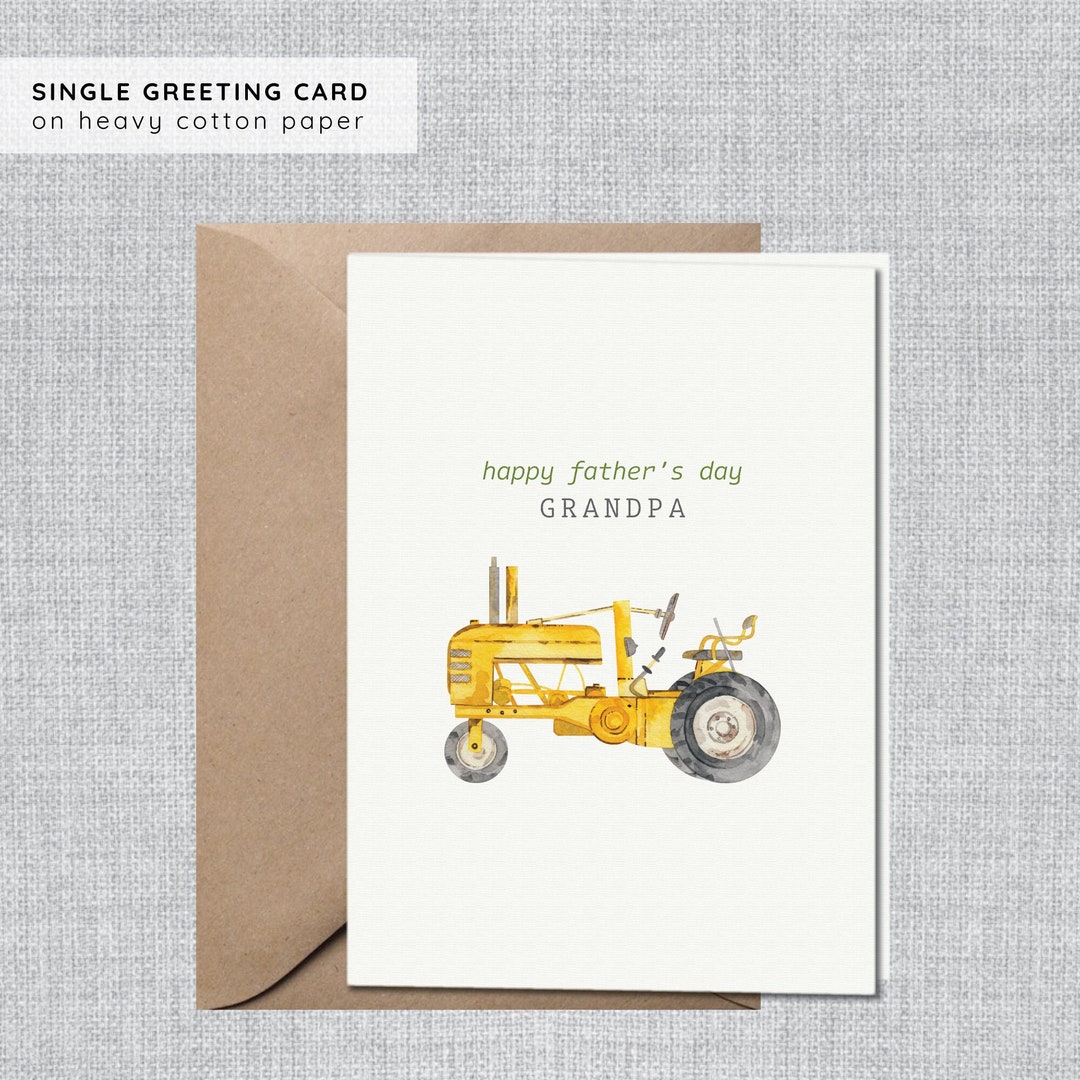 Fathers Day Card Grandpa Fathers Day Card Grandfather Grandpa Fathers ...