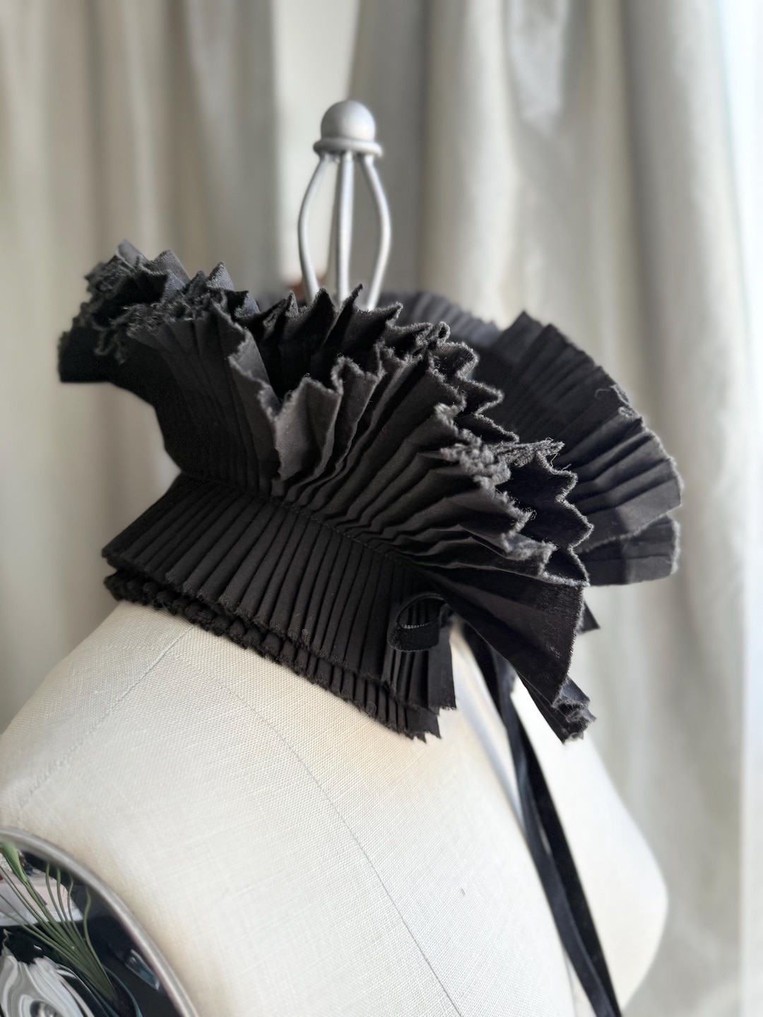 Ruffled Detachable Collar/ Victorian Collar/ Choker Necklace / High ...