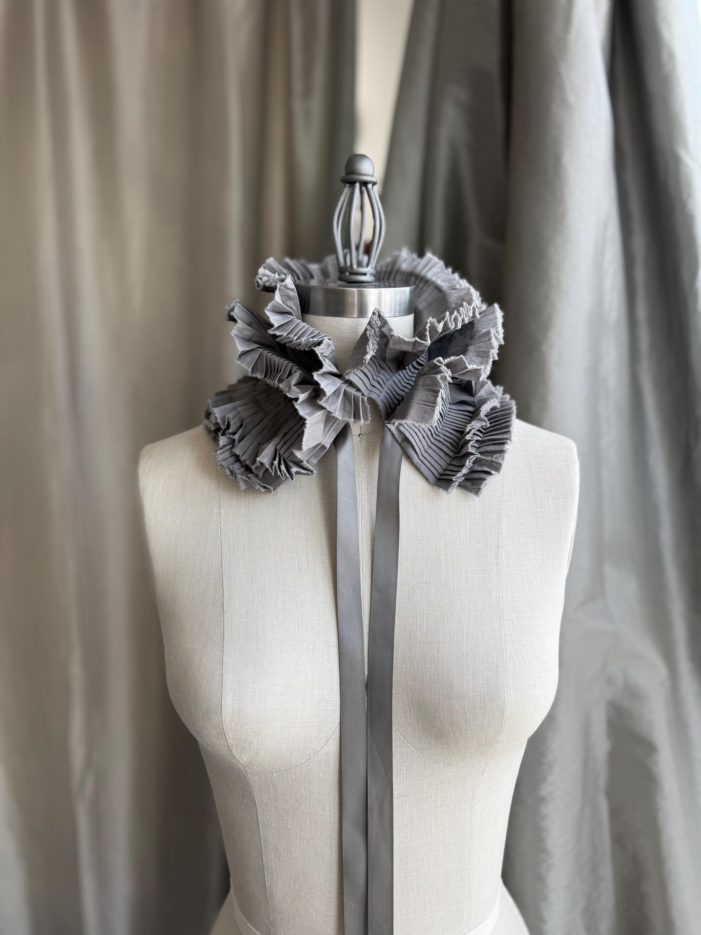 Neck Ruff/victorian Ruffled Collar/pleated Collar/victorian Collar