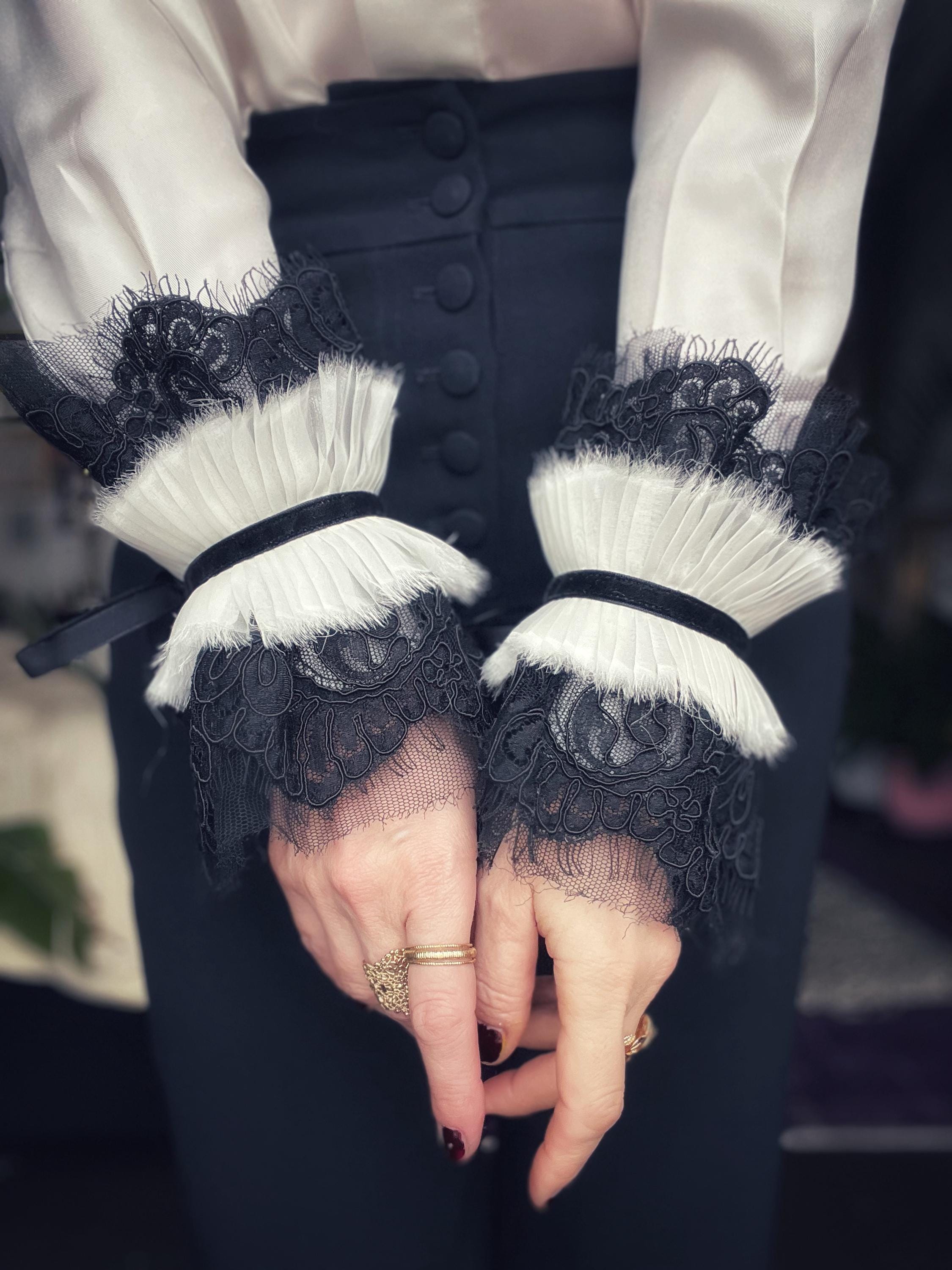 Victorian LACE Cuffs/gothic Lace Cuff/ Victorian Lace Bracelet