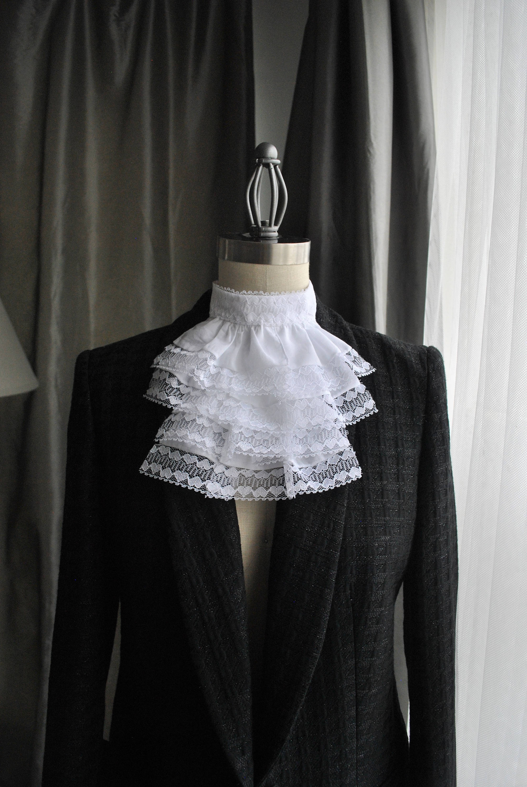 NEW Fashion Jabot/Lace Jabot/ French Ascot/ High Neck Etsy