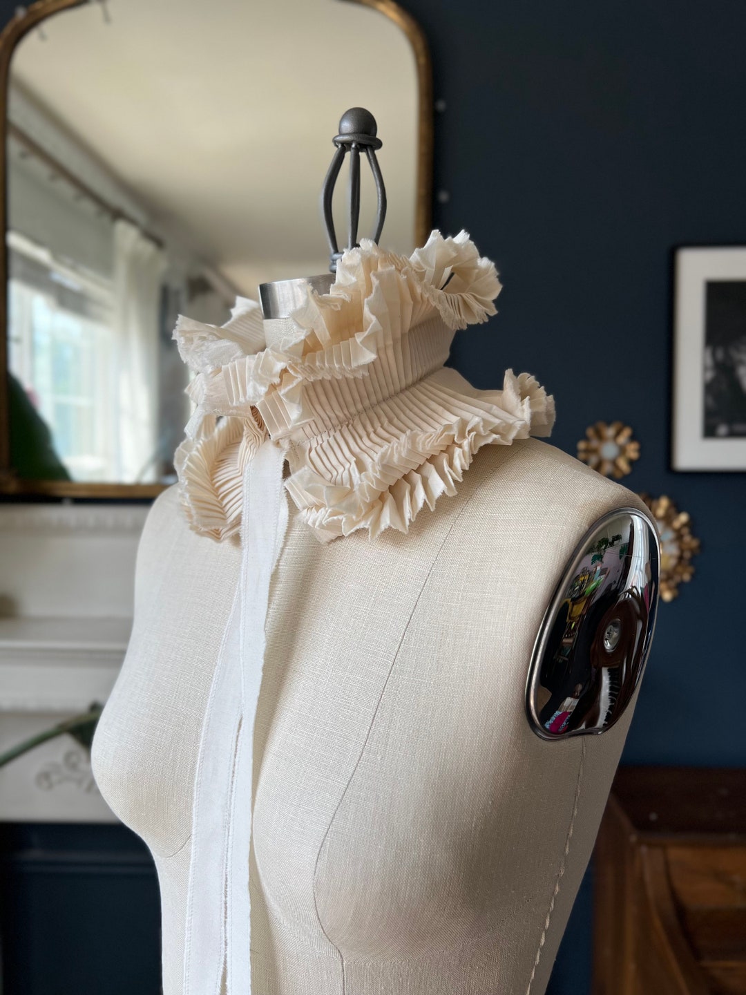 Neck Ruff /victorian Collar /victorian Necklace/ Detachable Ruffle ...