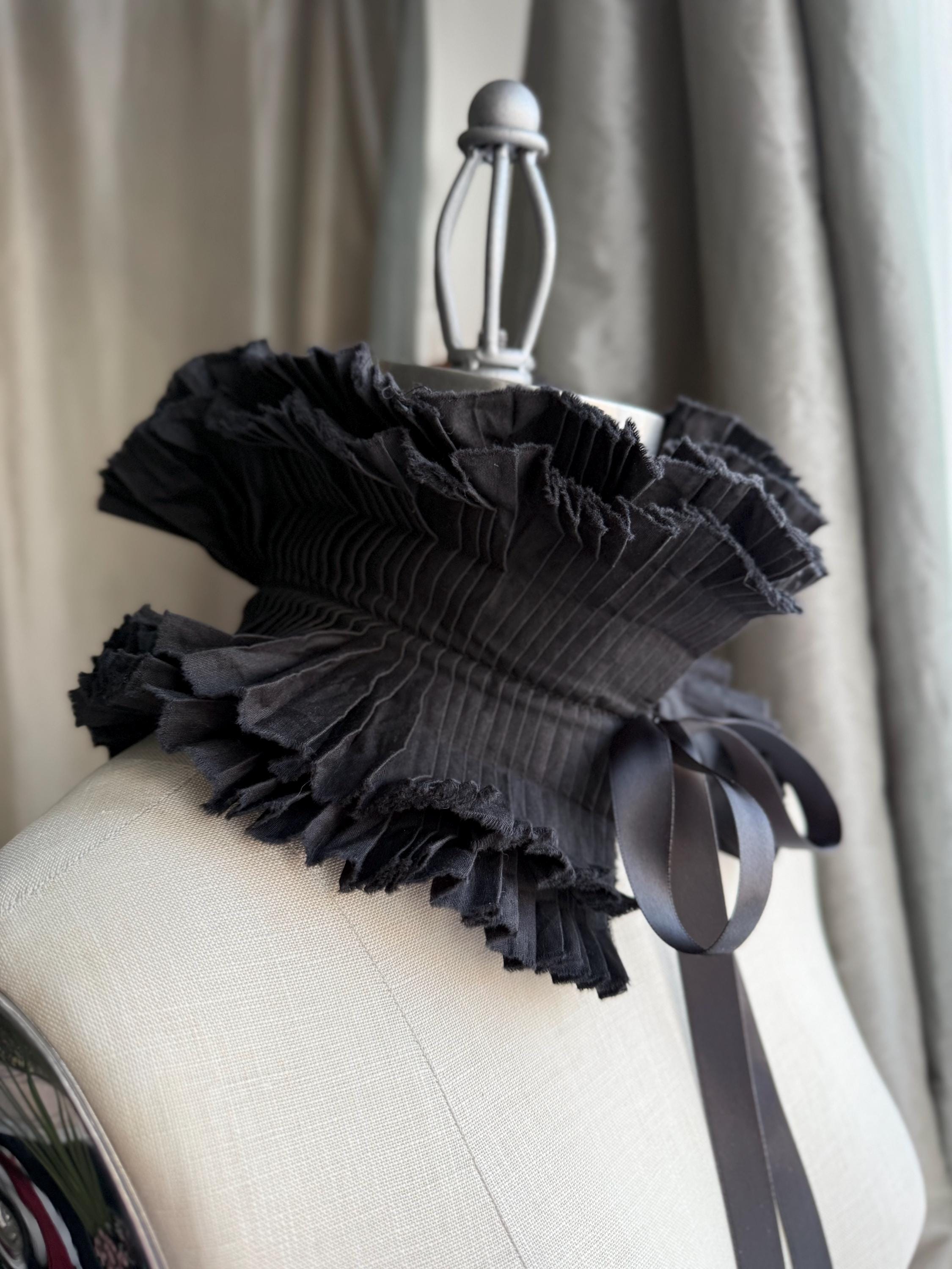 Neck Ruff /ruffle Collar/ruffle Scarf/victorian Gothic Collar/ Gothic ...