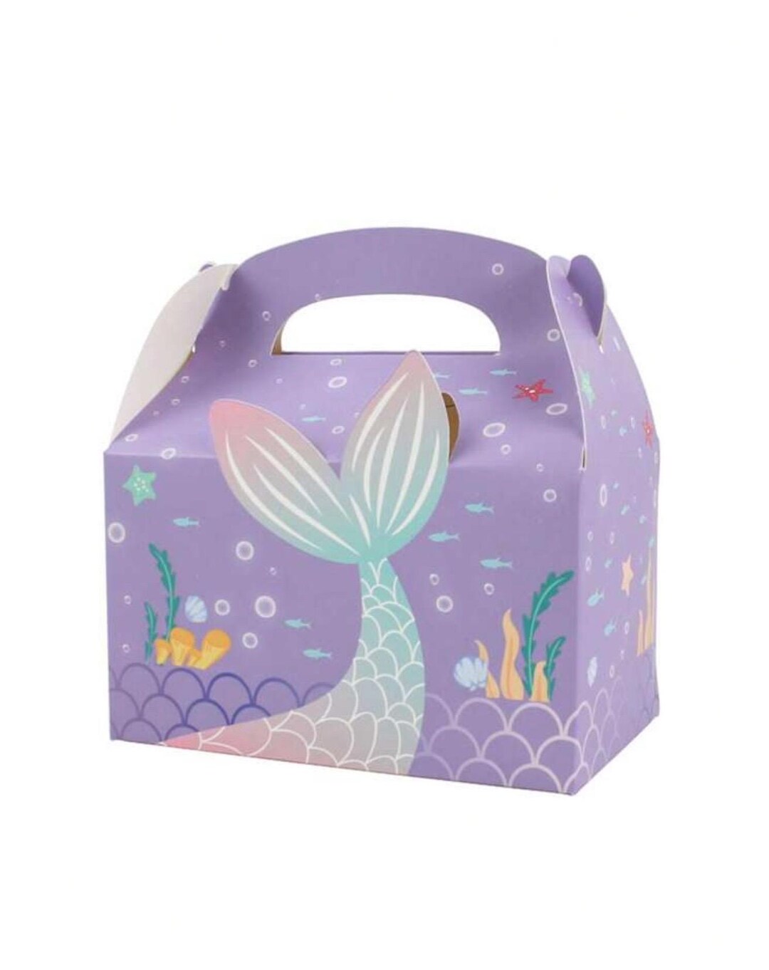 Mermaid Party Favor Boxes | Under the Sea Birthday Theme | Empty Treat ...