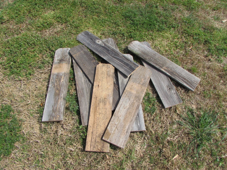 Reclaimed Old Fence Wood Boards With Dog Ears 5 Fence Boards Etsy