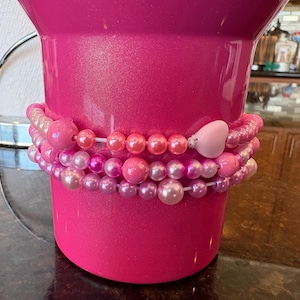 Barbie Pink Stanley Bracelet Stack