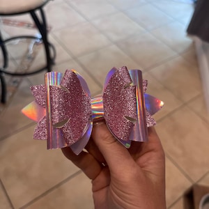 Pink Layered Stanley Straw bow
