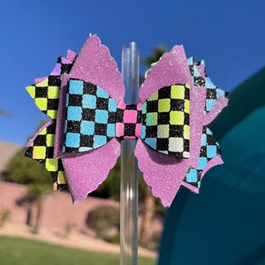 Karierte Neon Stanley Bow