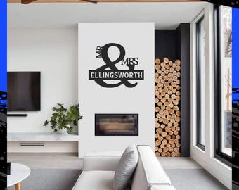 MR & MRS Door hanger