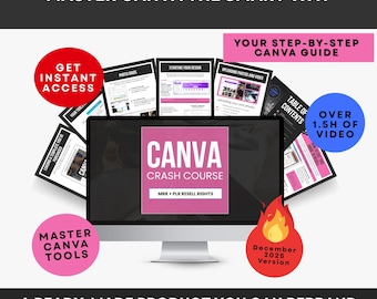 Canva Crash Course, Master Resell and Private Label Rights, Done-for-You Guide to Rebrand and Resell, MRR & PLR