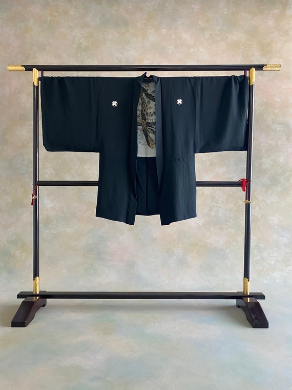 SAMURAI Men's kimono Four piece set #1 vintage MO… - image 3