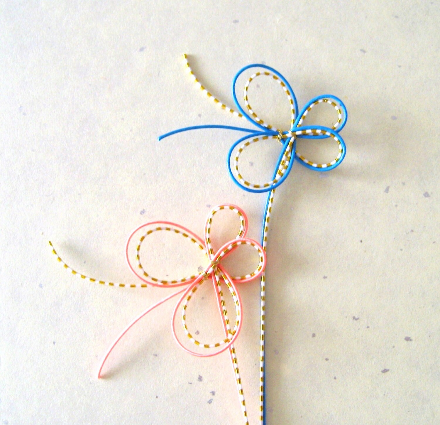 Japanese Paper WASHI MIZUHIKI String Bookmark 10 Piece