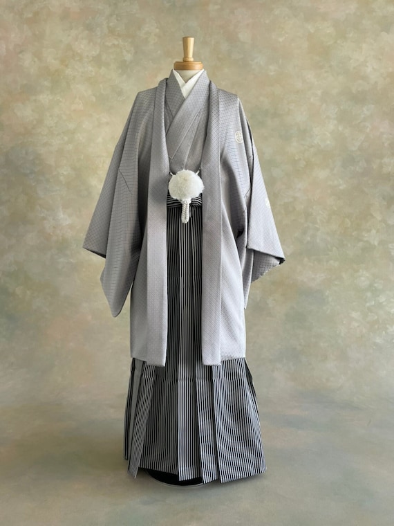 SAMURAI Men's kimono Four piece set #15 vintage M… - image 1