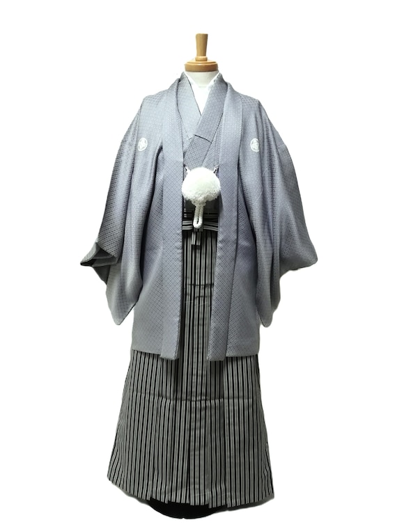 SAMURAI Men's kimono Four piece set #16 vintage MO