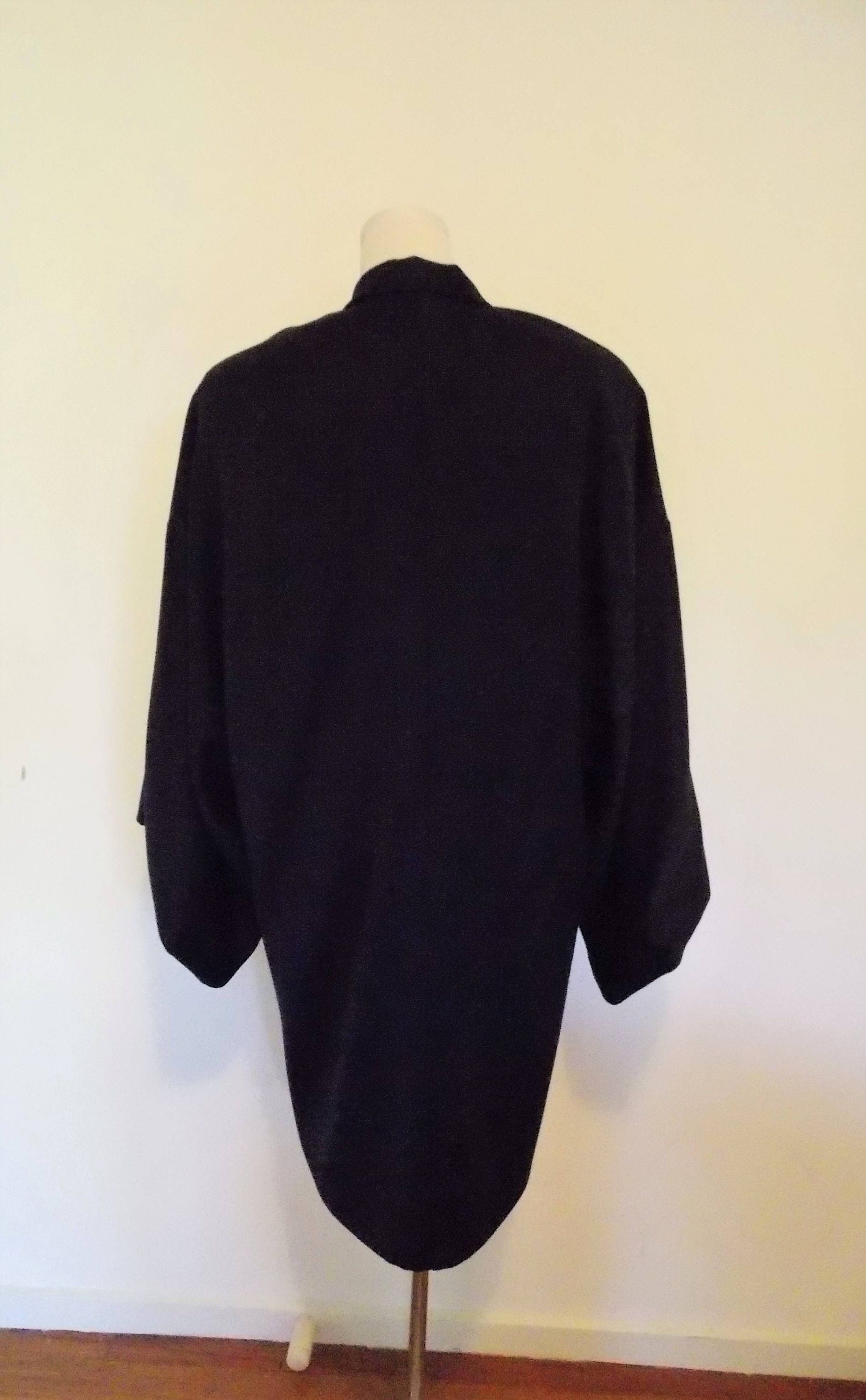 Men's KIMONO Jacket HAORI Wool Mix Dark Navy Midnight Blue - Etsy Australia