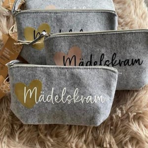 Kosmetiktaschen | personalisiert | Name | Baumwolle | Mädelskram | Mäppchen