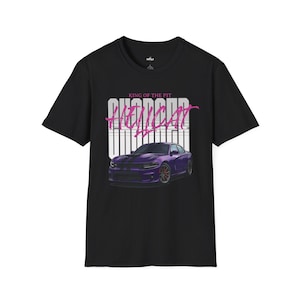 Hellcat Charger T-Shirt | King of the Pit | Purple Power Meets Street Style