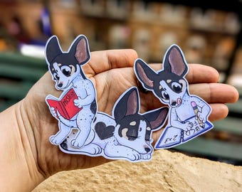 Stella the Therapy Dog Sticker – Cute Schoolwork Vinyl Decal