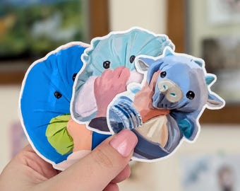 Squishmallow Attack Sticker - Cute Matte Vinyl Die-Cut Design