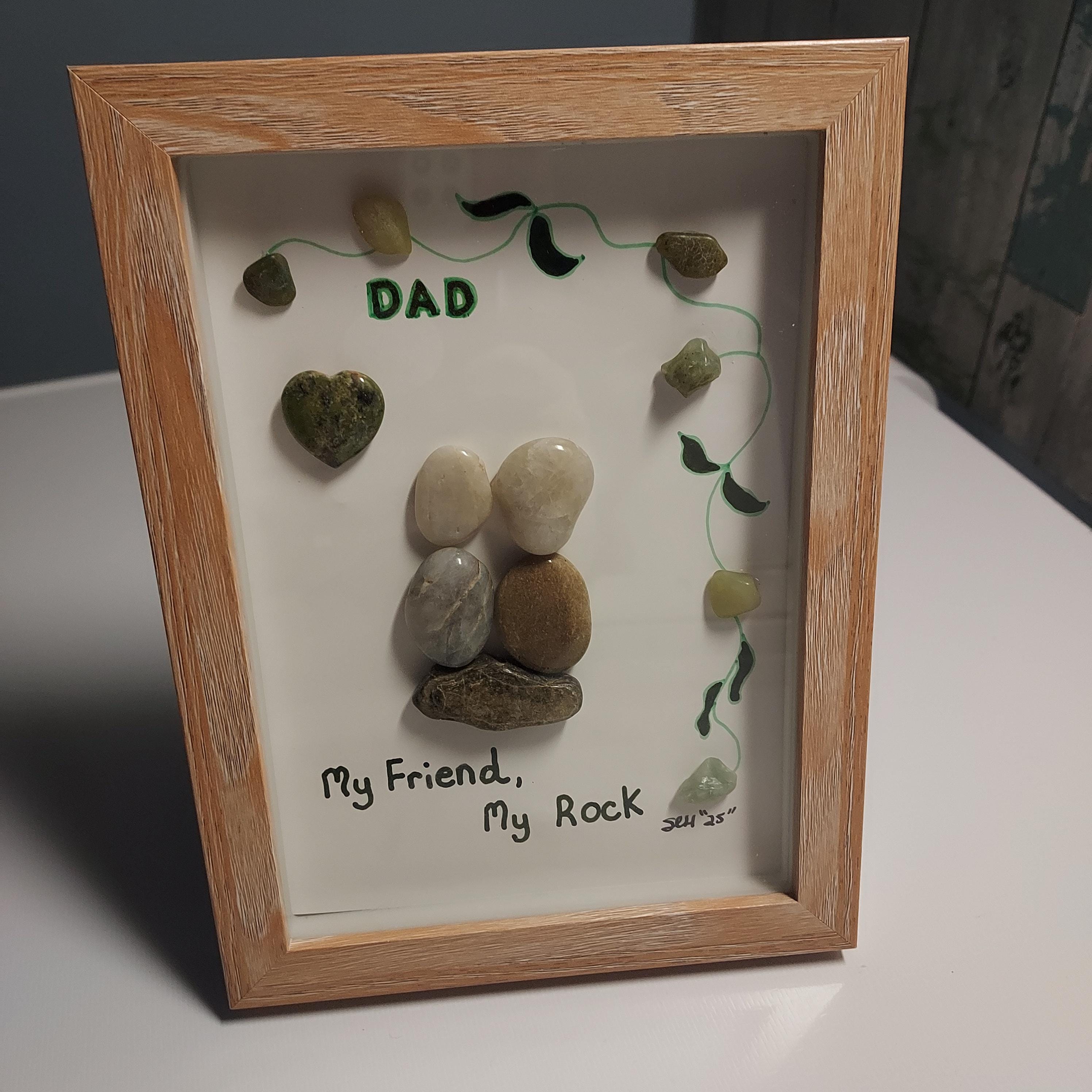 Rock Art Framed 5x7, Dad and Me, Inspirational, Fathers Day Gift - Etsy