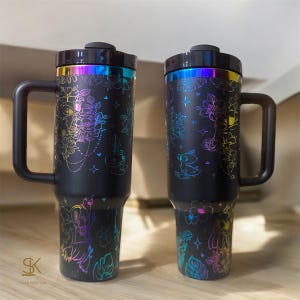 Stitch 40 Unzen Regenbogen Becher