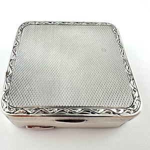 Antique Silver Guilloché Snuff or Pill Box – Franz Scheurle, Schwäbisch Gmünd (c. 1903–1929)