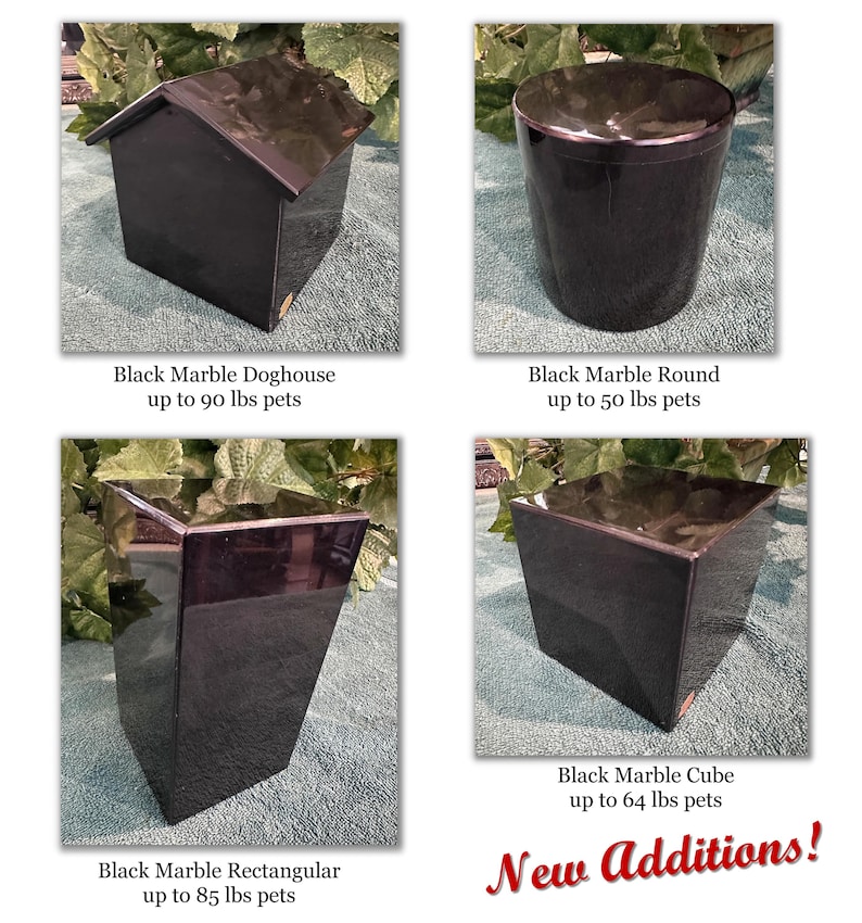 Handcrafted Natural Marble Pet Urn: Stone Cremation Memorial Box for Cremains image 2