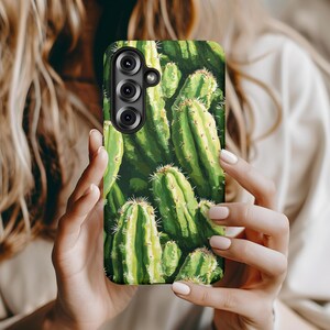 Columnar Cactus Phone Case, Succulent Cacti Plant Art Cell Case, Gift For Plant Lovers, For iPhone Pixel Samsung Galaxy Phonecase All Models