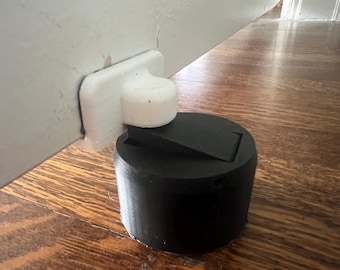 Magnetic Door Stop Adhesive Wall Mount, 3D Printed No-Drill Adjustable Stopper